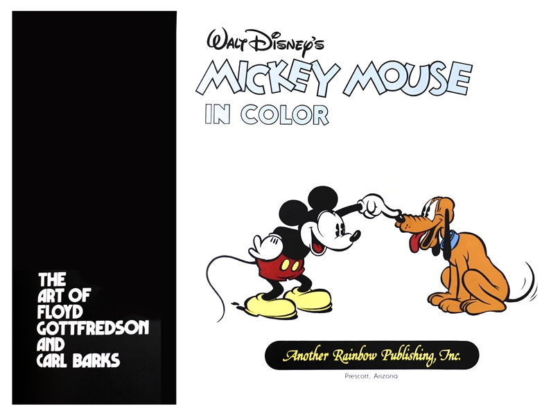 Disney Animators Floyd Gottfredson & Carl Barks Signed Deluxe Limited Edition of ''Mickey Mouse in Color''
